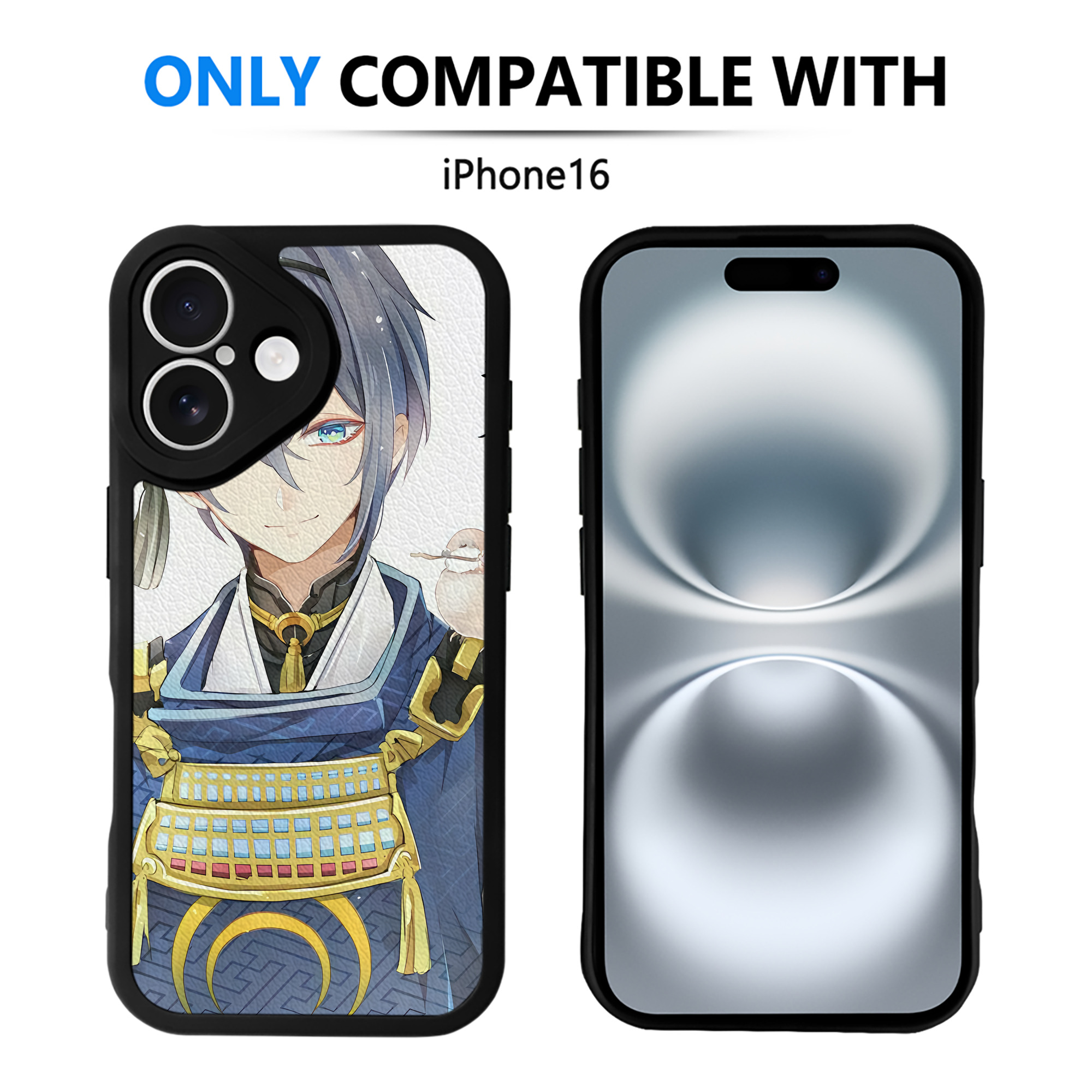 （画像用） 刀剣乱舞 Touken Ranbu 【iPhone 16シリーズ対応】シリコンスマホケース（レザー調） 材質：シリコン
